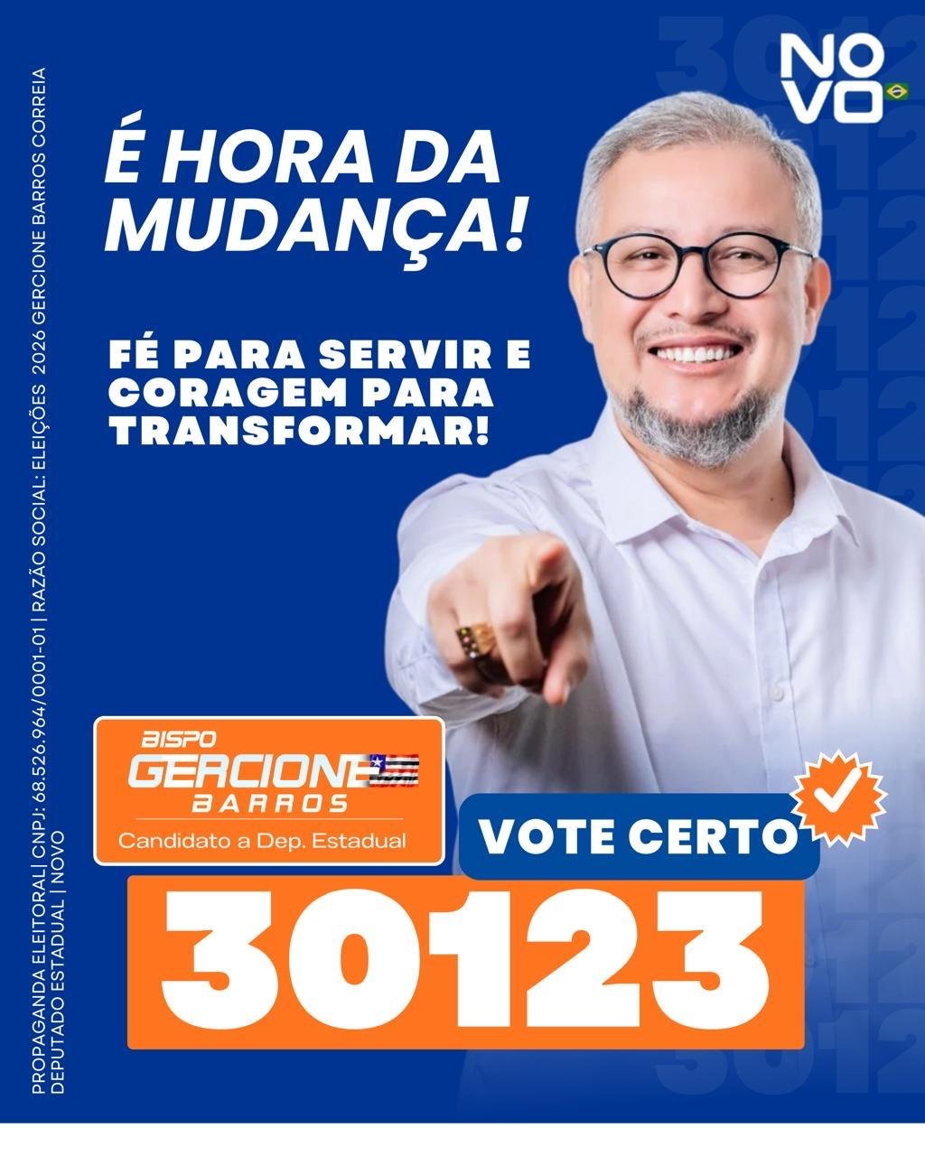 Bispo Gercione Barros em encontro de campanha